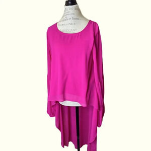 Super cute Vibrant Pink Turquoise Haven hi lo Festival bohemian Med EUC